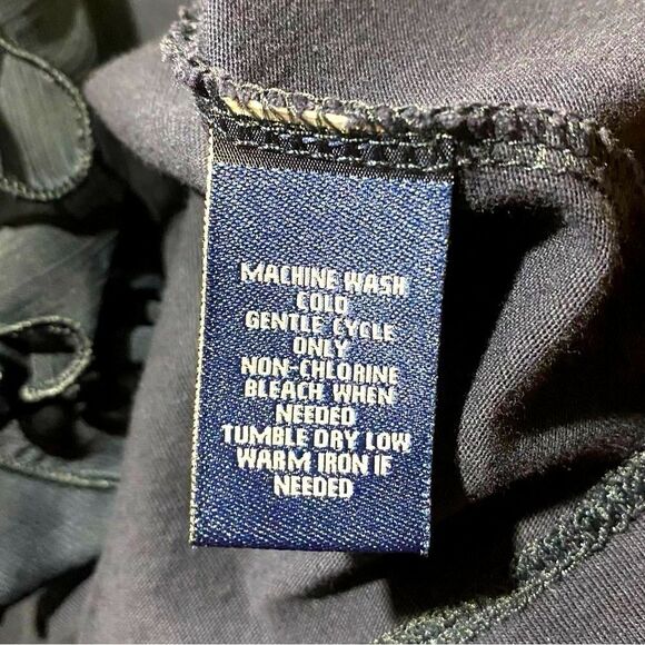 Chaps Women's Navy Blue V Neck Tee XL - Picture 9 of 12